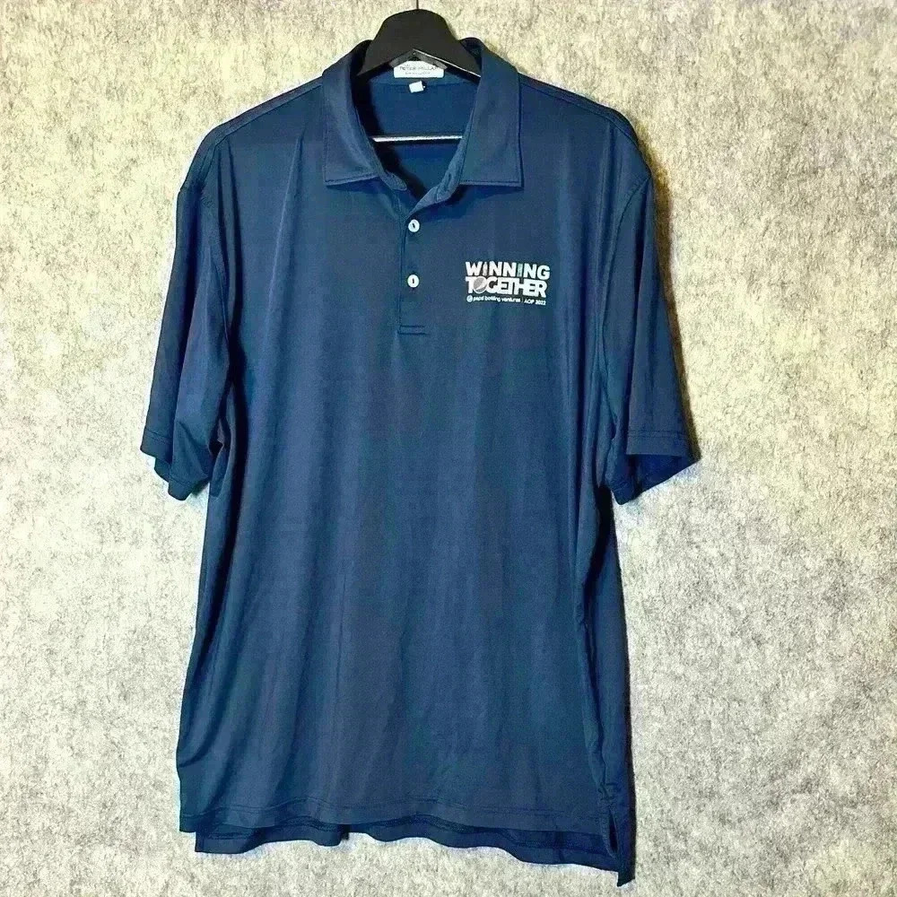 Peter Millar Summer Comfort Pepsi Polo - XL